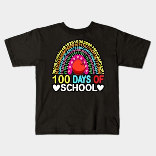 100Th Day Of School Teacher Kids 100 Days Math Numbers Kids T-Shirt